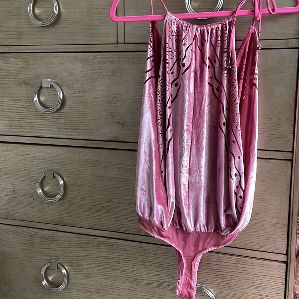 FP Talk bodysuit red velvet, size L, new - Picture 8 of 12